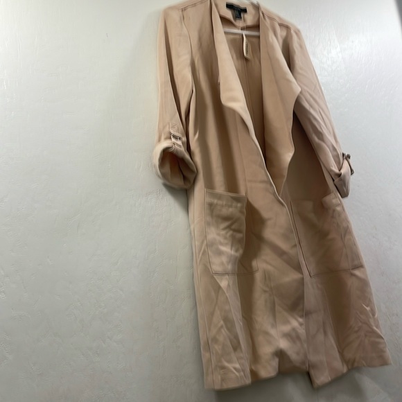 Forever 21 Jackets & Blazers - Forever 21 Ladies M Long Open Cardigan Jacket Taupe New With Tags